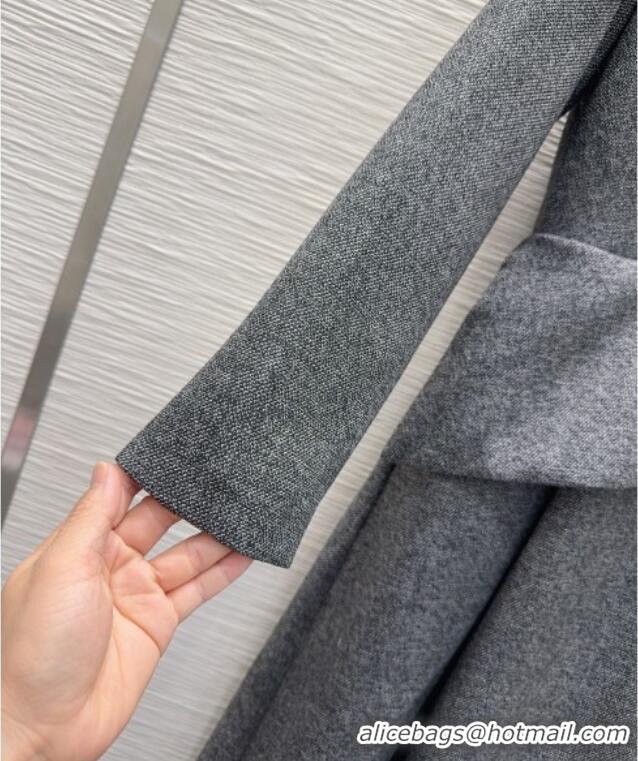 Buy Discount Dior Wool Blend Dress DR101505 Grey 2025