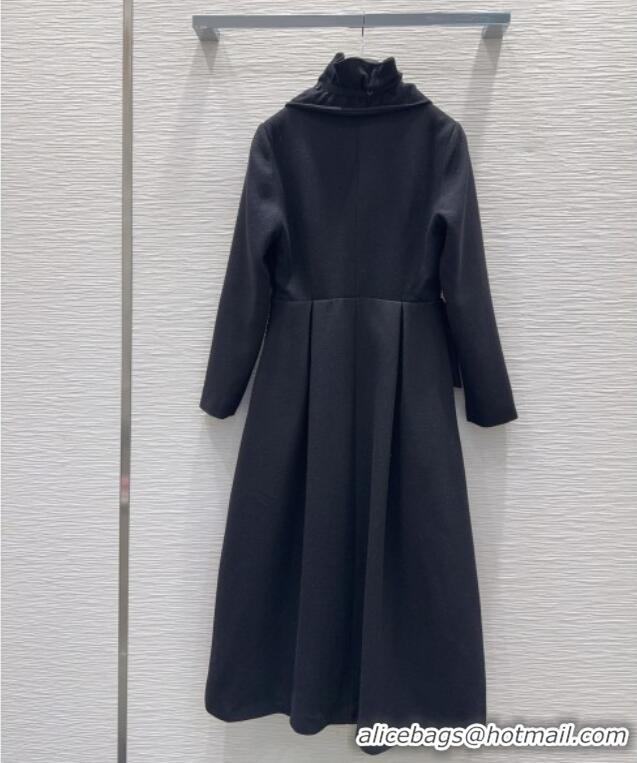 Well Crafted Dior Wool Blend Dress DR101505 Black 2025