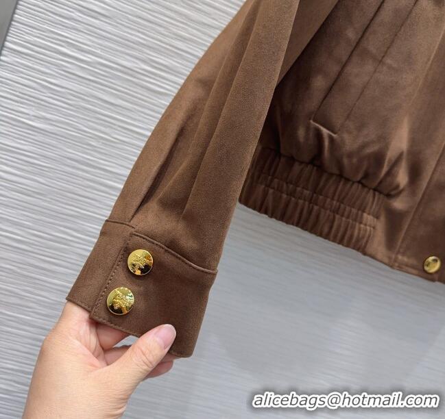 Good Looking Prada Suede Jacket PR110618 Brown 2025