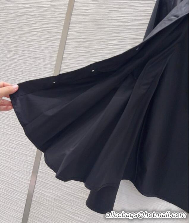 Top Quality Prada Cotton Shirt DR110655 Black 2025