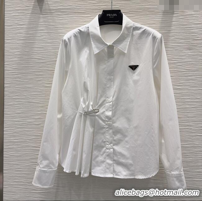 Well Crafted Prada Cotton Shirt DR110655 White 2025