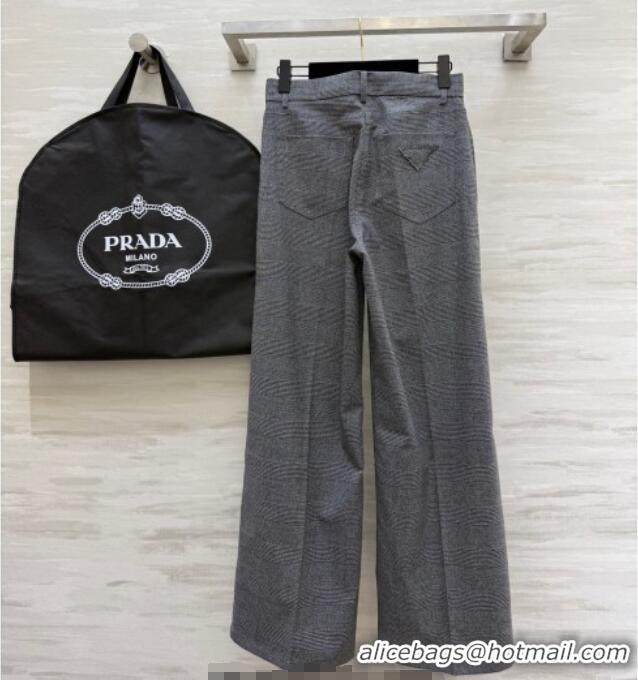 Best Price Prada Short Jacket and Pants Set PR111460 Grey 2025