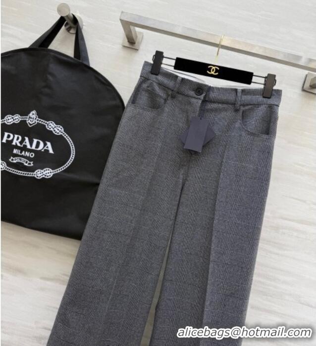 Best Price Prada Short Jacket and Pants Set PR111460 Grey 2025