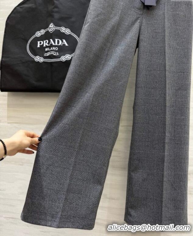 Best Price Prada Short Jacket and Pants Set PR111460 Grey 2025