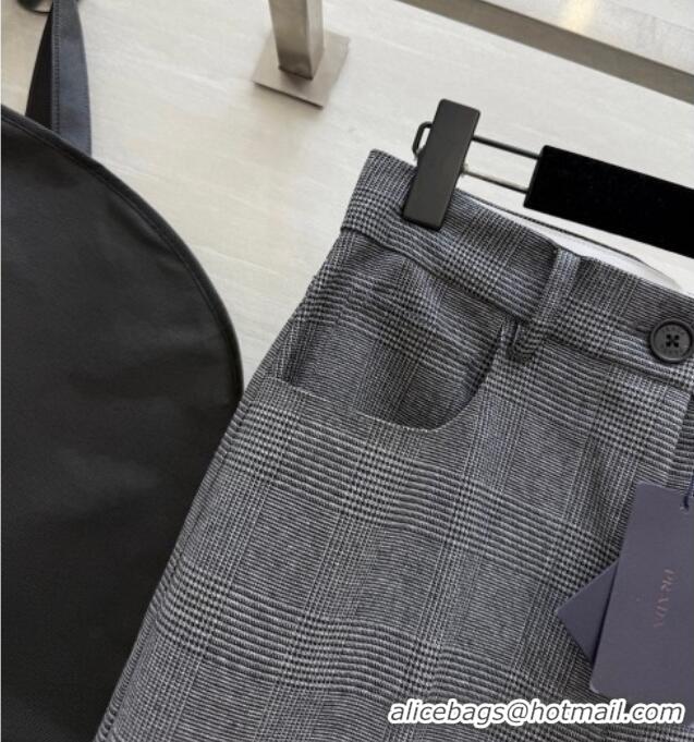 Best Price Prada Short Jacket and Pants Set PR111460 Grey 2025