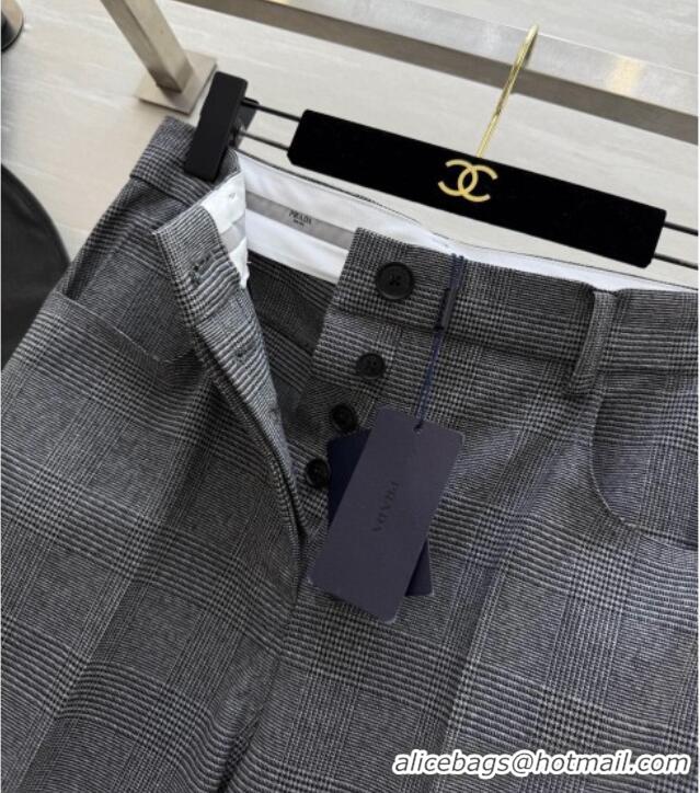 Best Price Prada Short Jacket and Pants Set PR111460 Grey 2025