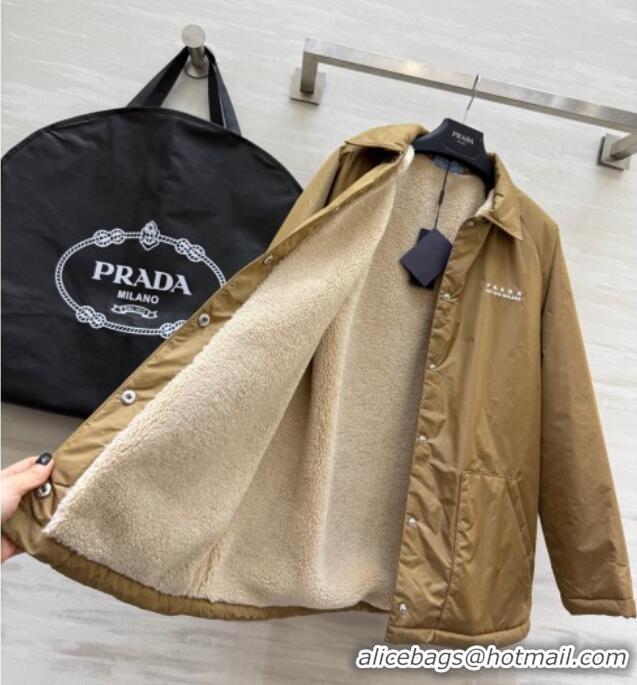 Reasonable Price Prada Nylon Jacket PR111461 Khaki 2025