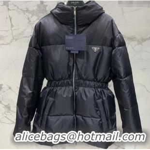 Unique Discount Prada Padded Jacket PR111523 Black 2025