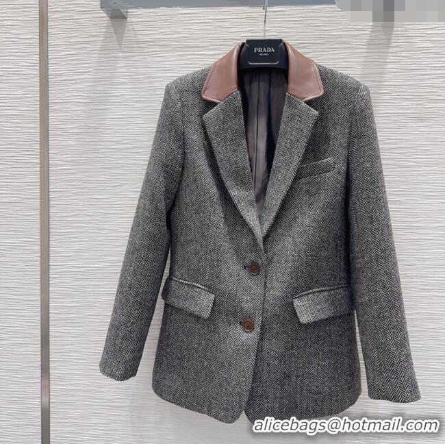 Top Quality Prada Jacket PR111520 Grey 2025