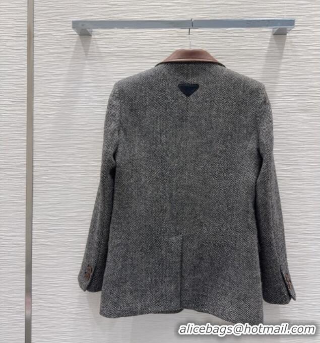 Top Quality Prada Jacket PR111520 Grey 2025