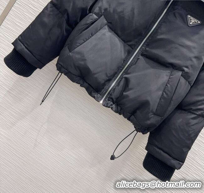 Luxury Cheap Prada Down Jacket PR111528 Black 2025