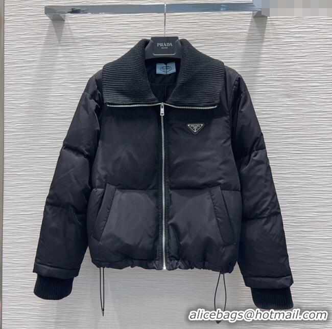 Luxury Cheap Prada Down Jacket PR111528 Black 2025
