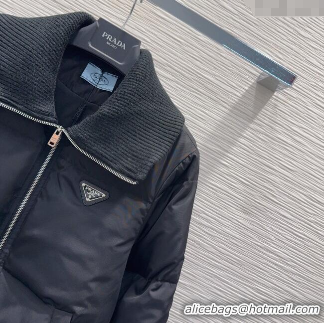 Luxury Cheap Prada Down Jacket PR111528 Black 2025