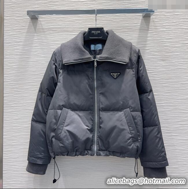 Buy New Cheap Prada Down Jacket PR111528 Grey 2025