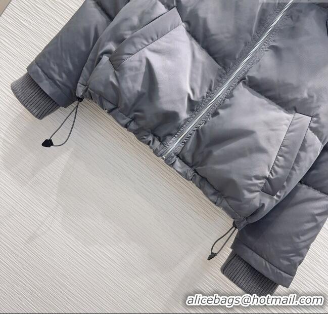 Buy New Cheap Prada Down Jacket PR111528 Grey 2025