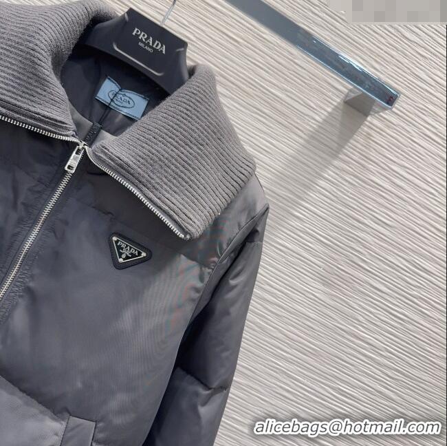 Buy New Cheap Prada Down Jacket PR111528 Grey 2025