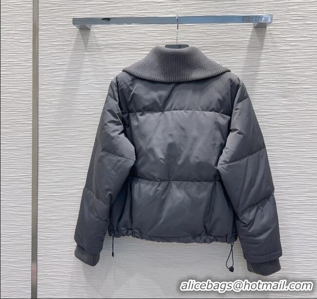 Buy New Cheap Prada Down Jacket PR111528 Grey 2025