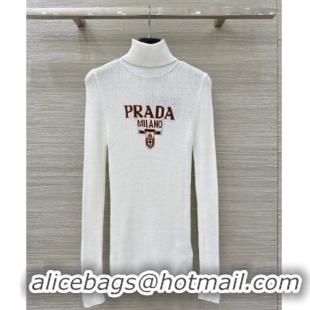 Top Quality Prada Wool Sweater PR111529 White 2025