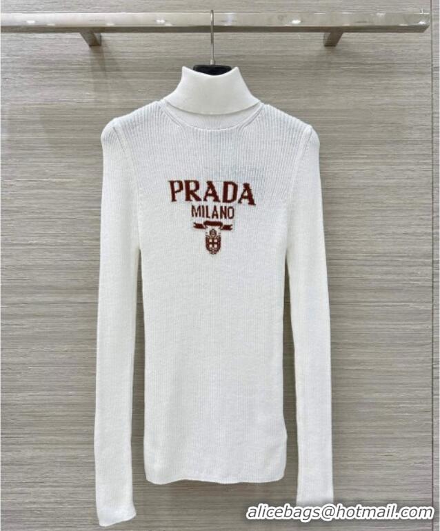 Top Quality Prada Wool Sweater PR111529 White 2025