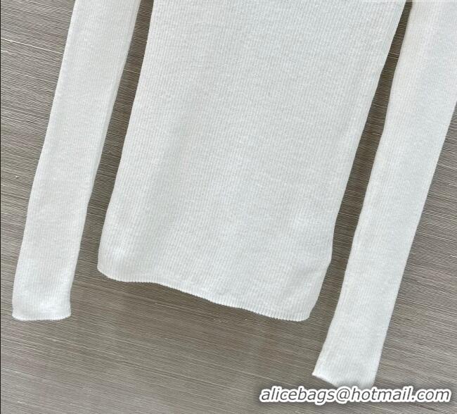 Top Quality Prada Wool Sweater PR111529 White 2025