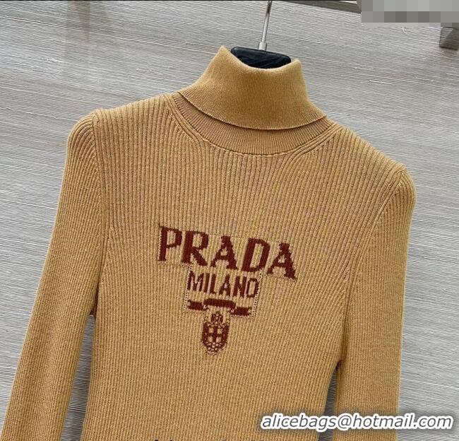 Famous Brand Prada Wool Sweater PR111529 Khaki 2025