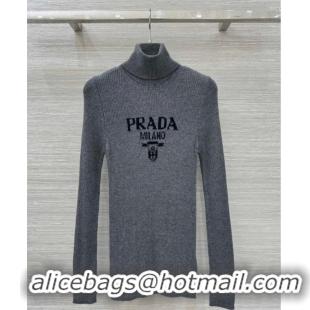 Well Crafted Discount Prada Wool Sweater PR111529 Grey 2025