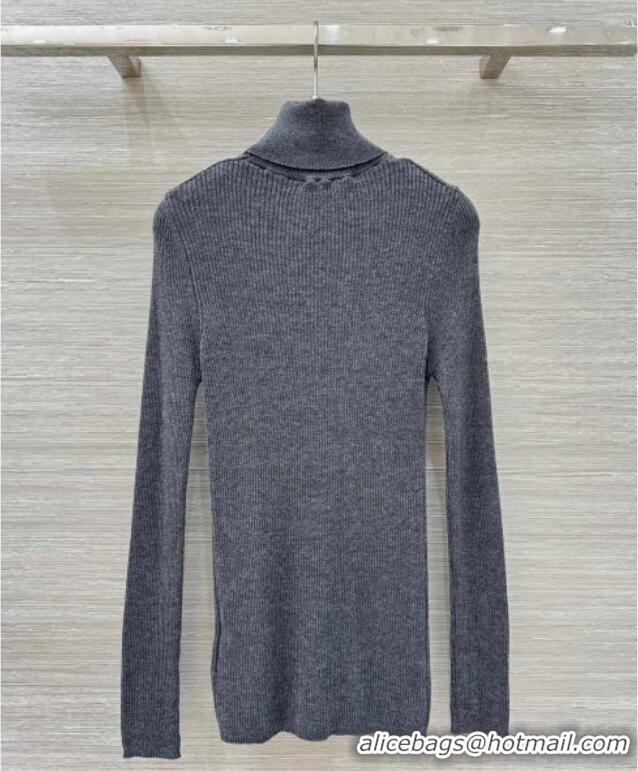 Well Crafted Discount Prada Wool Sweater PR111529 Grey 2025