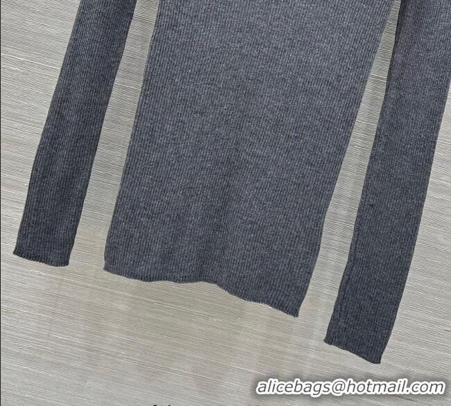 Well Crafted Discount Prada Wool Sweater PR111529 Grey 2025