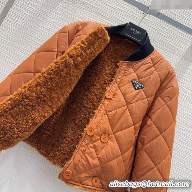 Well Crafted Prada Reversible Jacket PR111541 Brown 2025