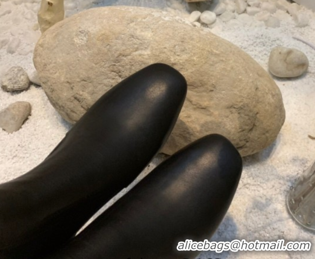 Grade Quality Christian Louboutin Study Heel Ankle Boots 5.5cm in Calf Leather Black 1030170