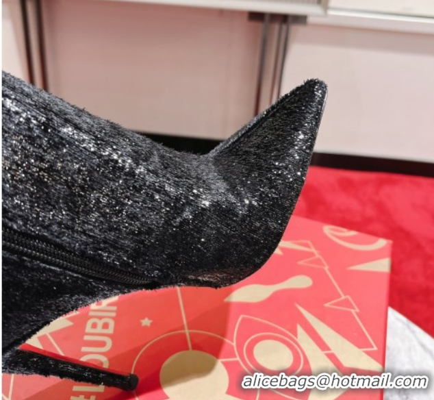 Luxurious Christian Louboutin So Kate Booty Heel Ankle Boots 10cm in Sequins 1030174