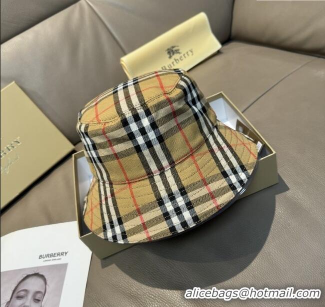 Famous Brand Burberry Bucket Hat B103002 Khaki 2025
