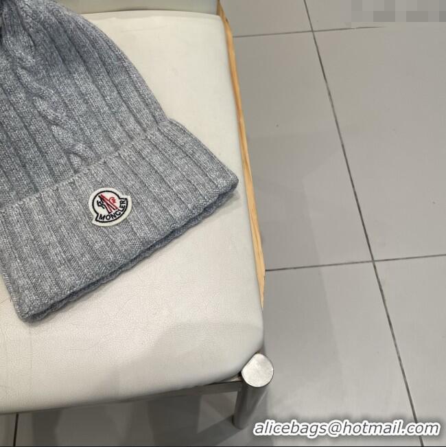 Buy Inexpensive Moncler Wool Hat M103004 Grey 2025