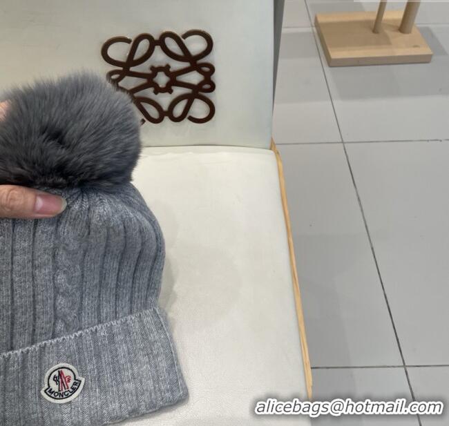 Buy Inexpensive Moncler Wool Hat M103004 Grey 2025