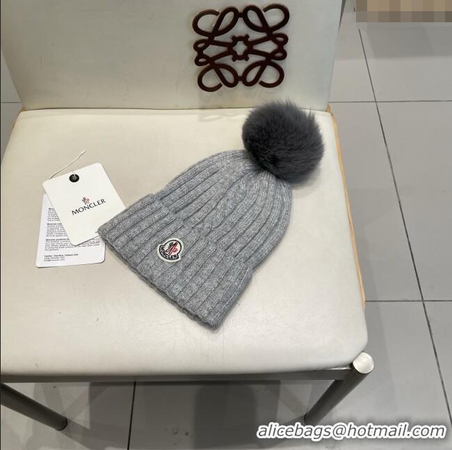 Buy Inexpensive Moncler Wool Hat M103004 Grey 2025