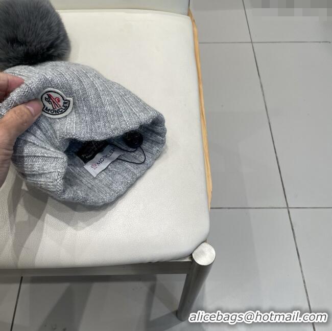 Buy Inexpensive Moncler Wool Hat M103004 Grey 2025