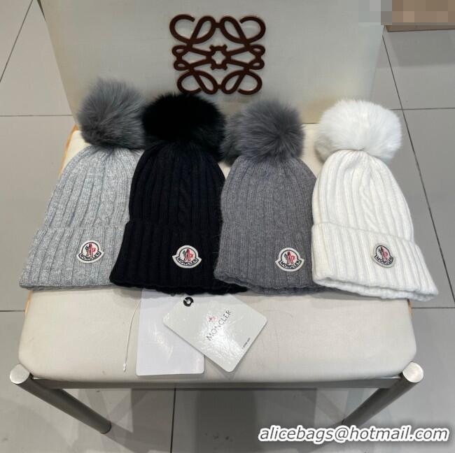 Buy Discount Moncler Wool Hat M103005 Black 2025