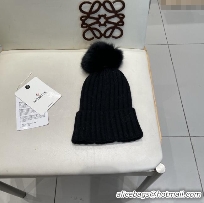 Buy Discount Moncler Wool Hat M103005 Black 2025