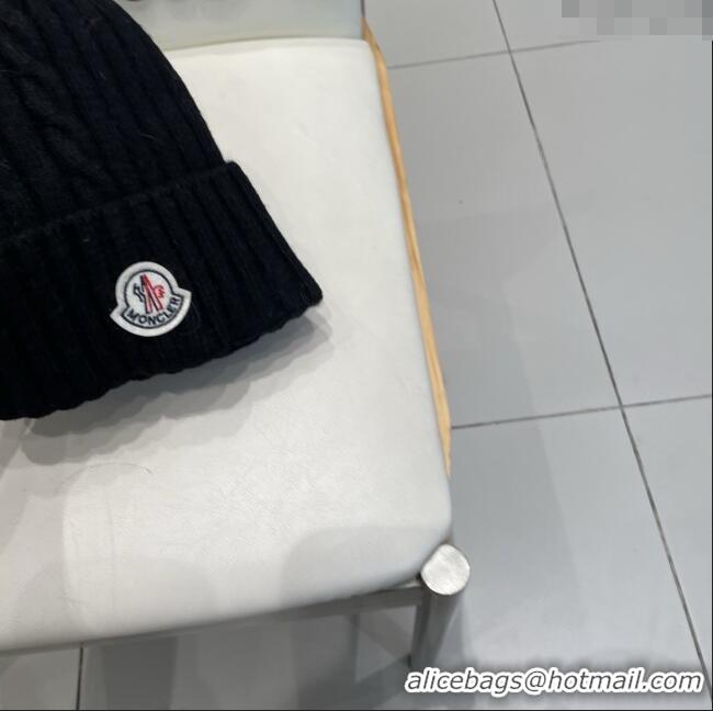 Buy Discount Moncler Wool Hat M103005 Black 2025