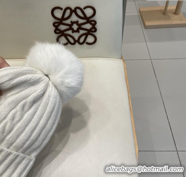 Well Crafted Moncler Wool Hat M103008 White 2025