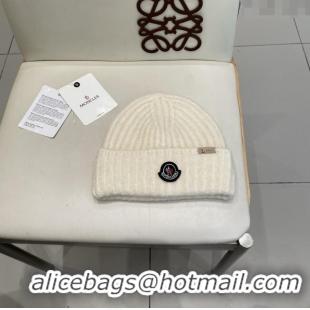 Buy Discount Moncler Knit Hat M103007 White 2025