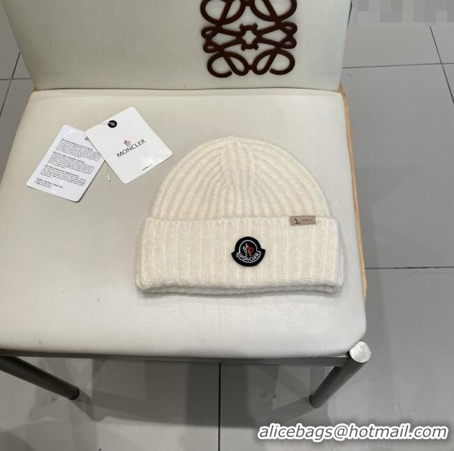 Buy Discount Moncler Knit Hat M103007 White 2025