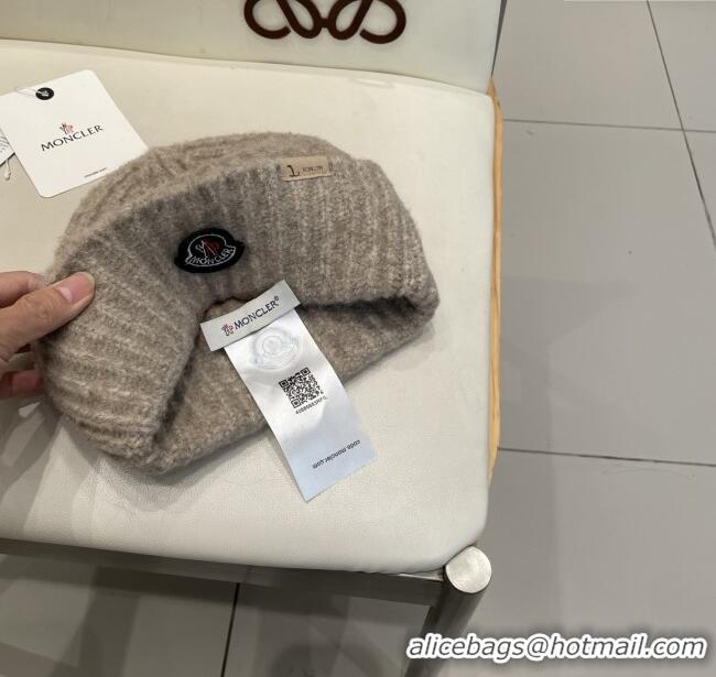 Buy Discount Moncler Knit Hat M103007 Light Grey 2025