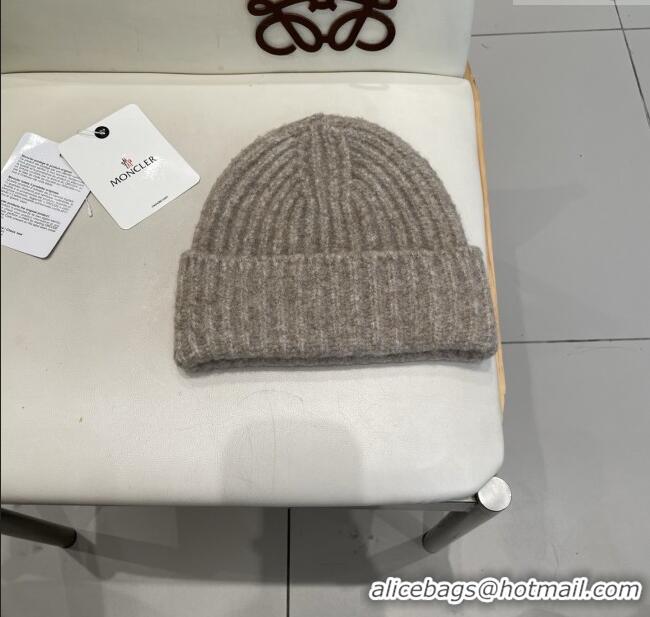 Buy Discount Moncler Knit Hat M103007 Light Grey 2025