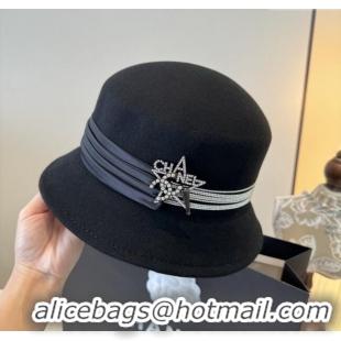 Super Quality Chanel Wool Hat CH103015 Black 2025