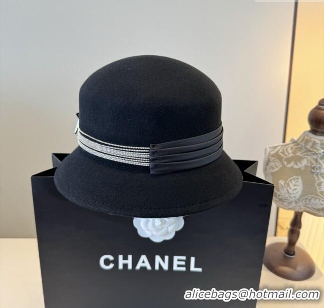 Super Quality Chanel Wool Hat CH103015 Black 2025