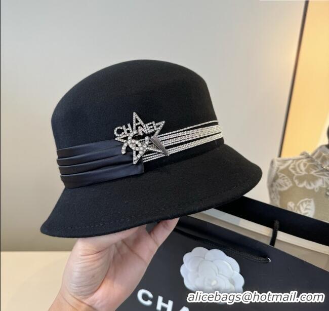 Super Quality Chanel Wool Hat CH103015 Black 2025
