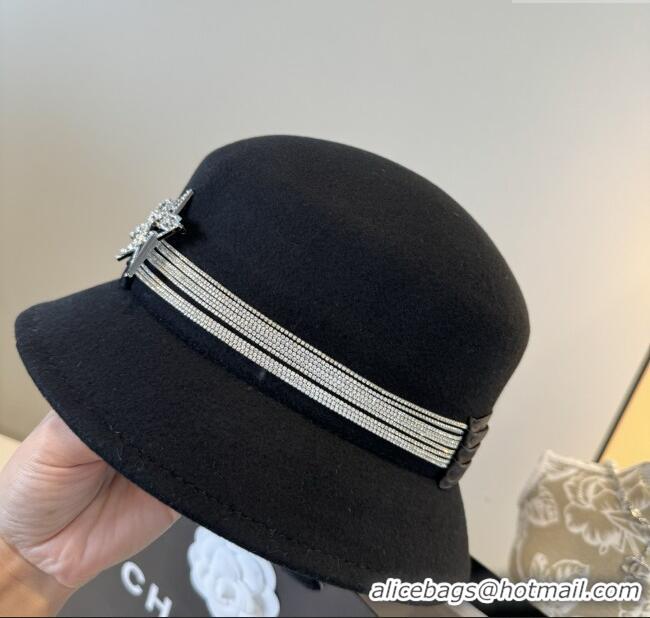 Super Quality Chanel Wool Hat CH103015 Black 2025