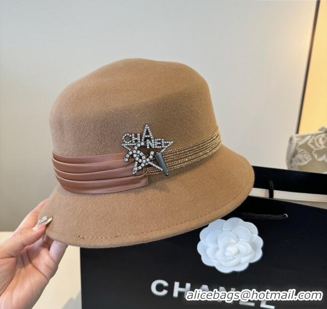 Top Quality Chanel Wool Hat CH103016 Brown 2025