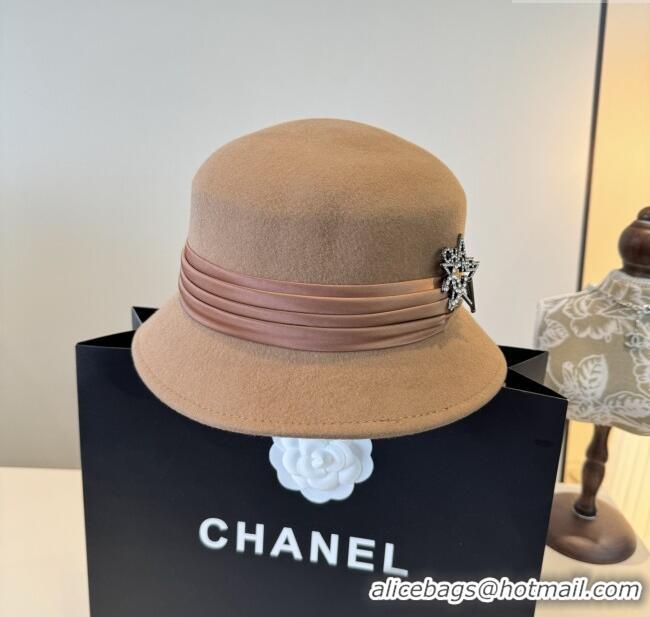 Top Quality Chanel Wool Hat CH103016 Brown 2025